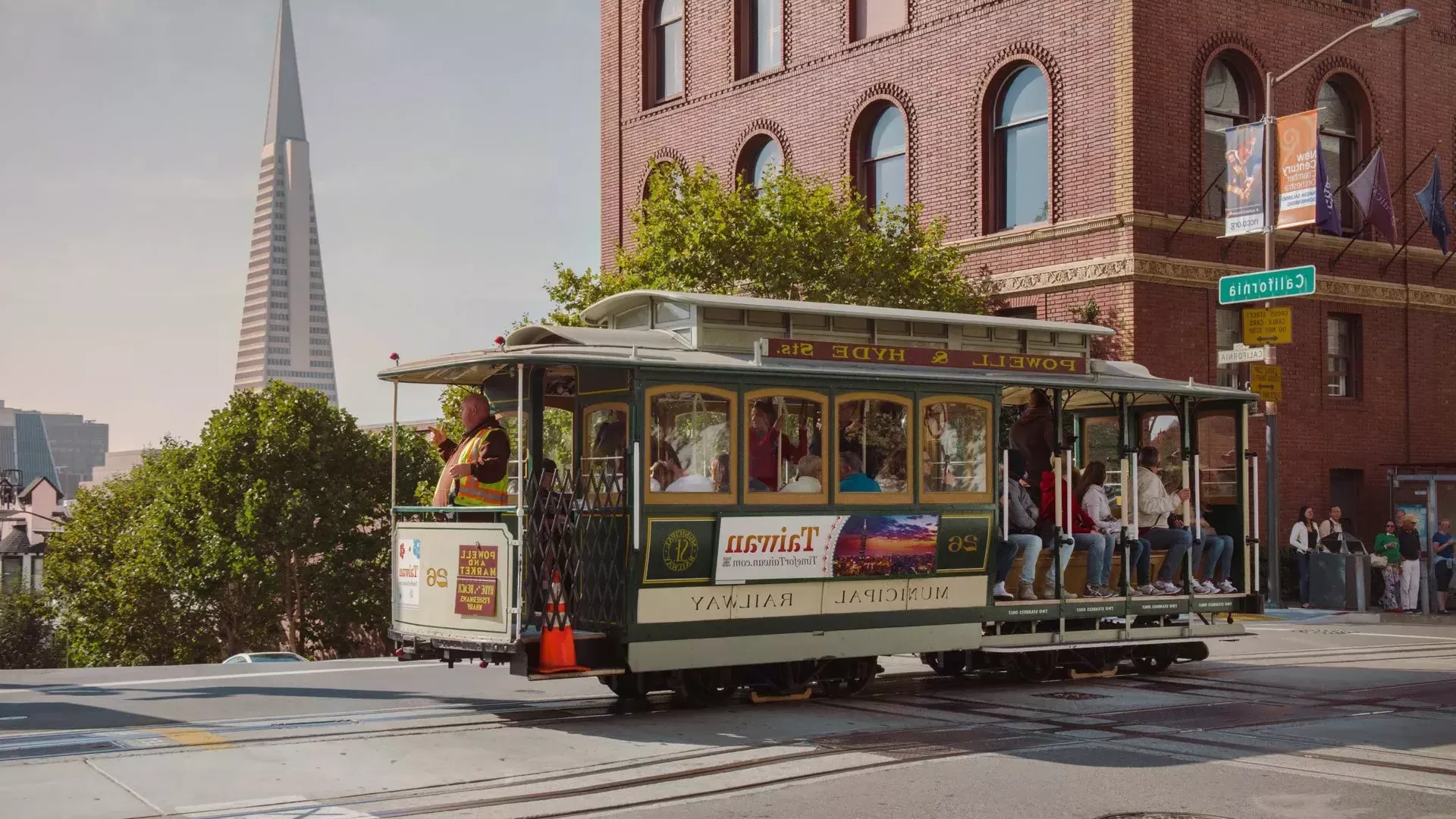 Cable Car auf Nob Hill